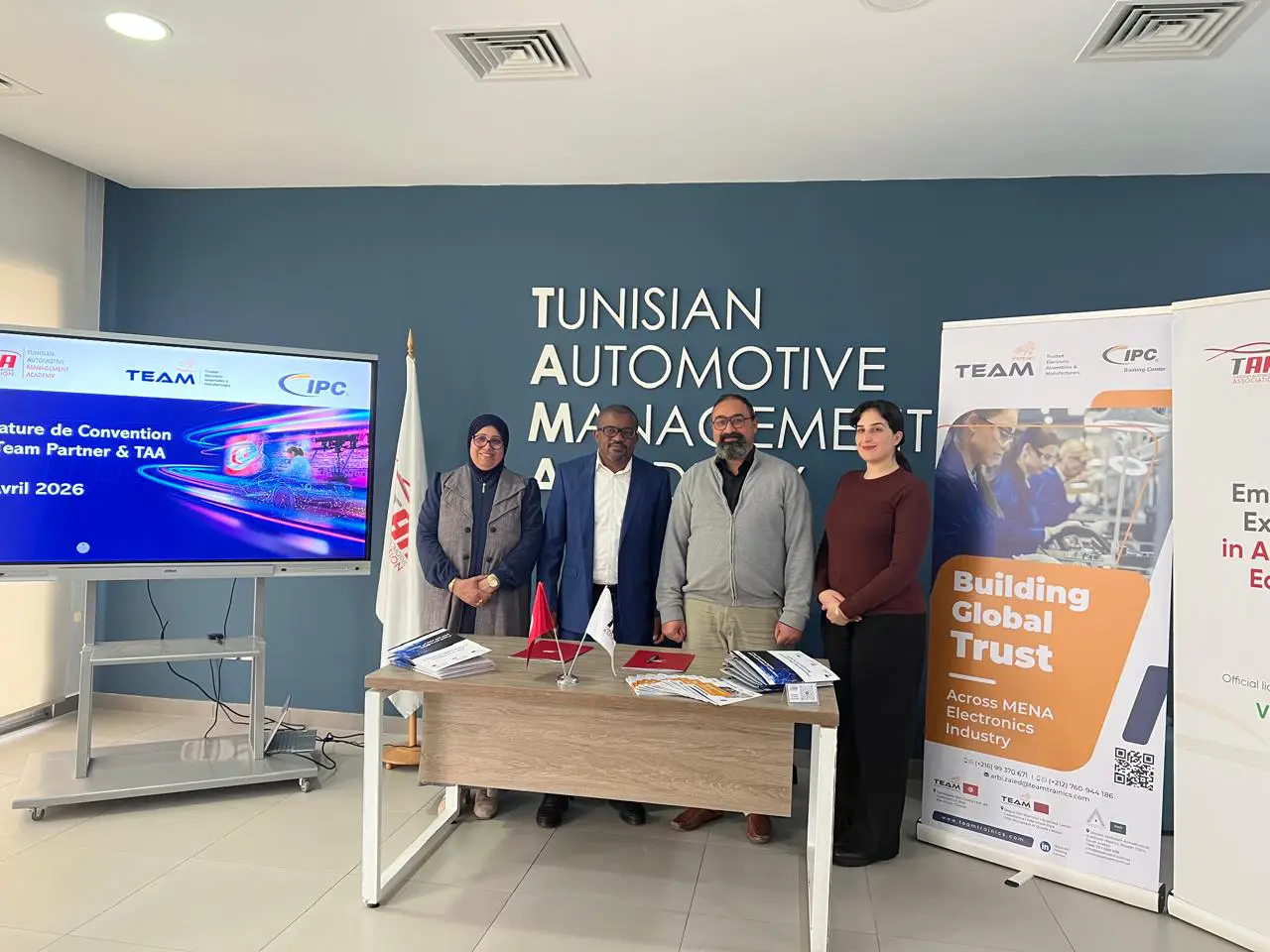 Partenariat TEAM IPC Training Centers et Tunisian Automotive Association